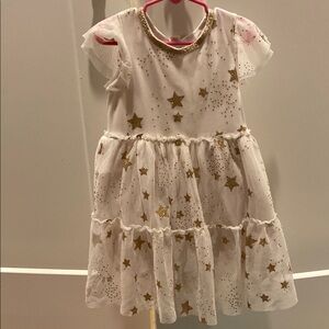 Gold Starry Kids Dress